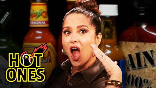 Hot Ones Season 16 Episode 7 - Salma Hayek Adopts Sean Evans While Eating Spicy Wings