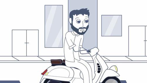 Rooster Teeth Animated Adventures Season 3 Episode 4 - Geoff's Vespa Crash