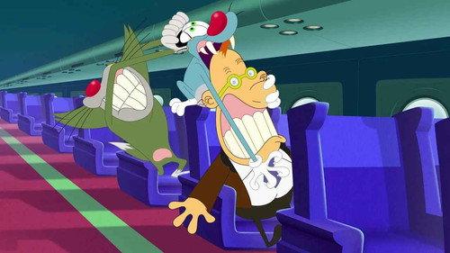 Oggy and the Cockroaches Season 7 Episode 16 - Panic In the Air