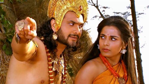 Background image for Jayadrath kidnaps Draupadi