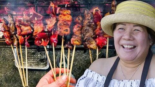 Street Food Icons Season 1 Episode 12 - Filipino Style BBQ for $1 in the Heart of LA