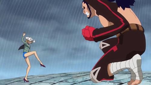One Piece Season 17 Episode 712 - A Strong Wind and a Surge! Hakuba vs. Dellinger!