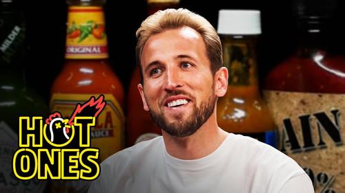 Hot Ones Season 21 Episode 9 - Harry Kane Takes One for the Team While Eating Spicy Wings