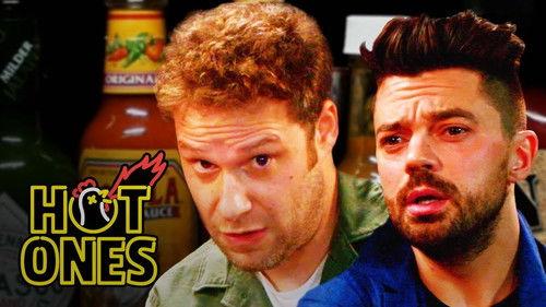 Hot Ones Season 3 Episode 24 - Seth Rogen and Dominic Cooper Suffer While Eating Spicy Wings