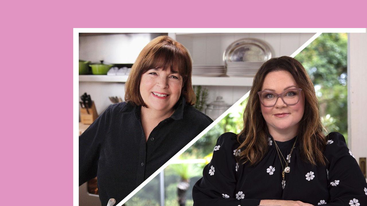 Cocktails and Tall Tales With Ina Garten and Melissa McCarthy backdrop