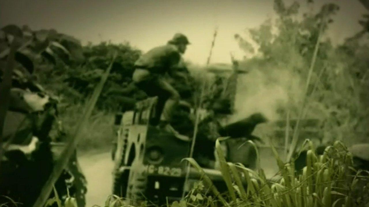 A Guerra backdrop