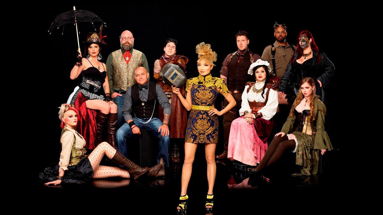 Steampunk'd backdrop