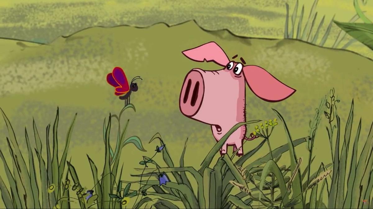 Piglet backdrop