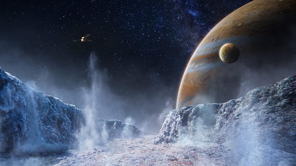 Solar System backdrop