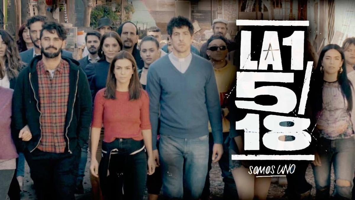 La 1-5/18 Somos uno backdrop