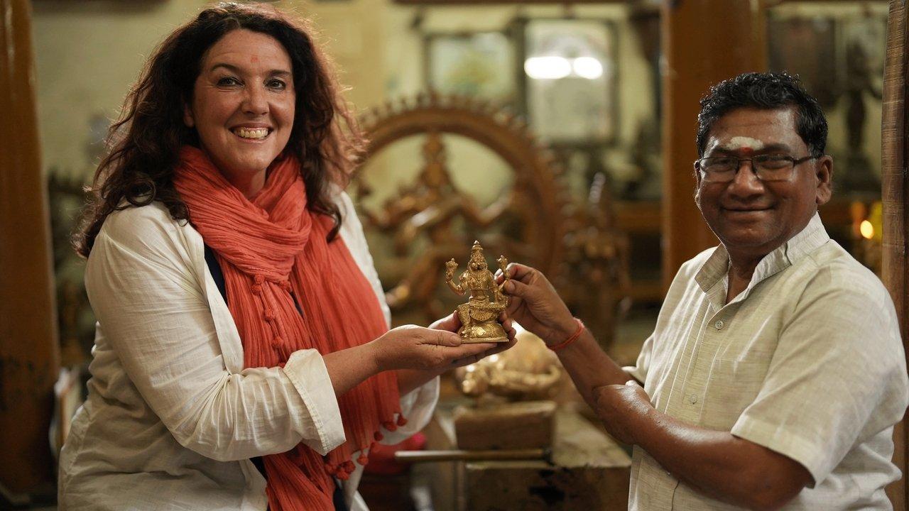 Exploring India's Treasures: Bettany Hughes backdrop