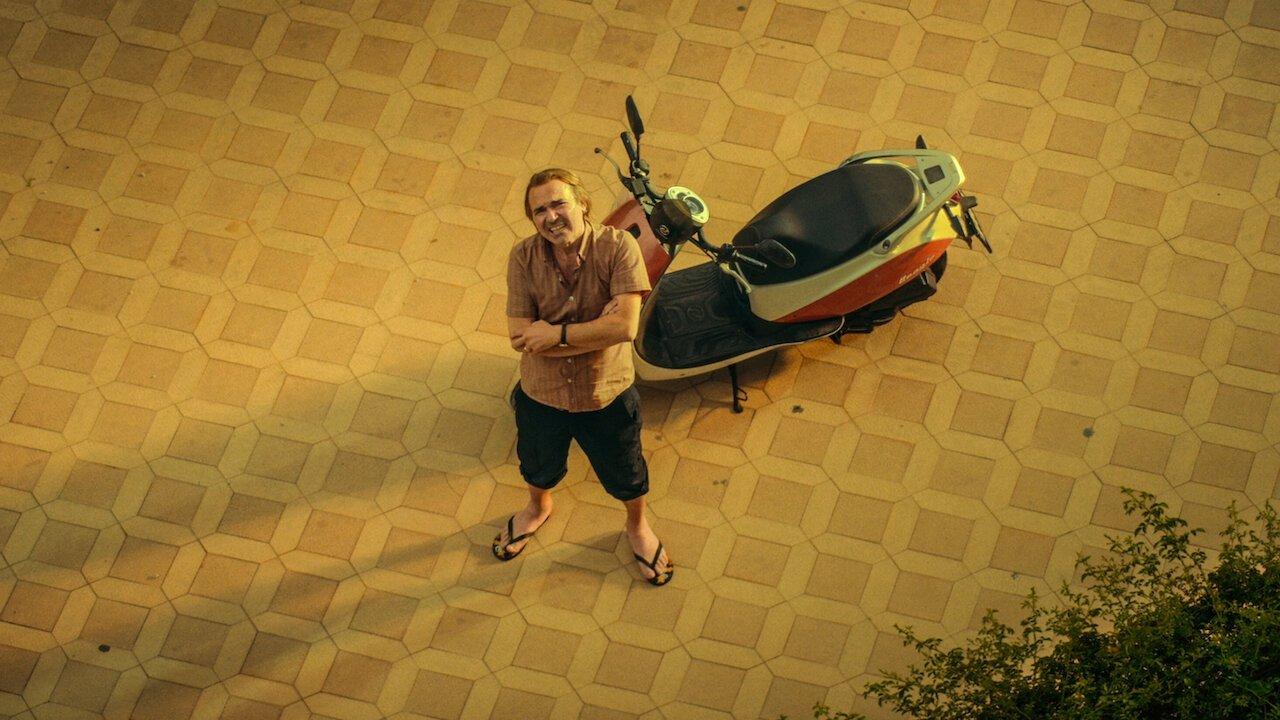 Man on Pause backdrop