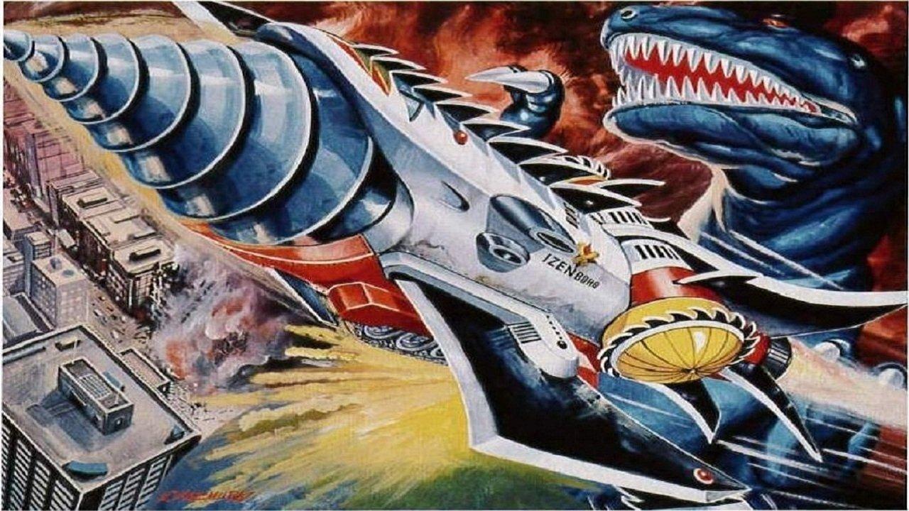 Dinosaur War Izenborg backdrop