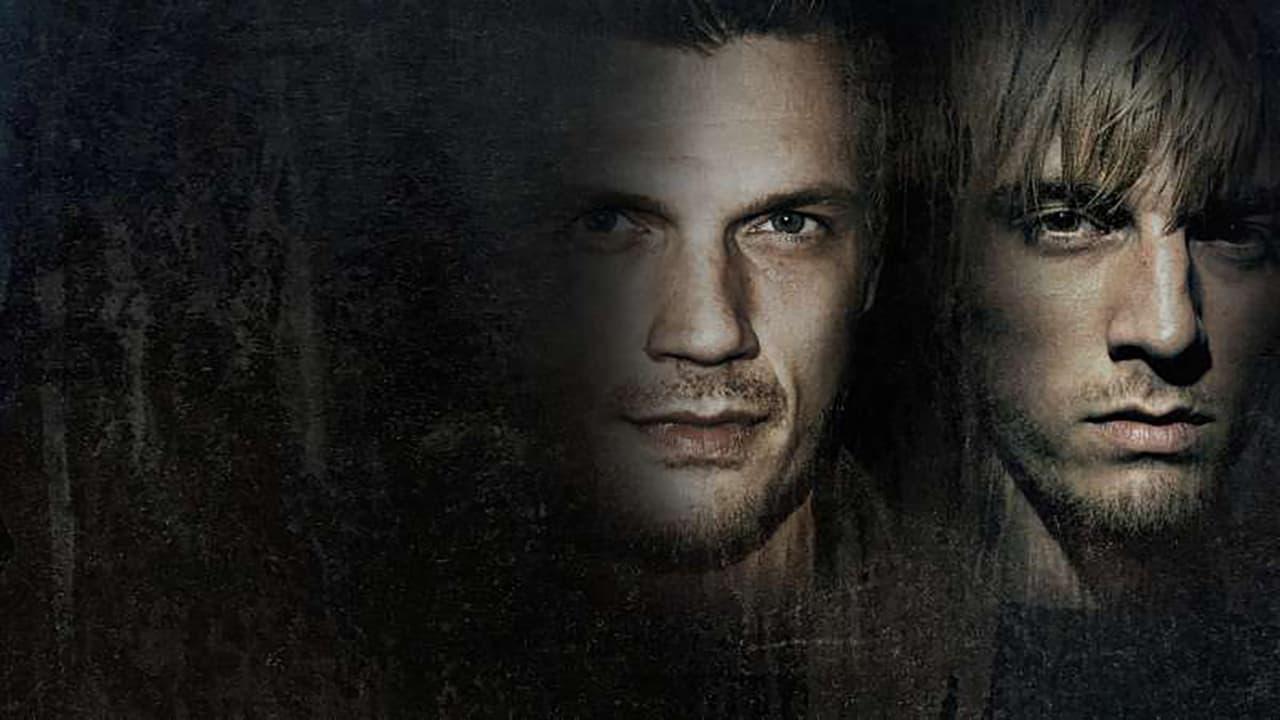 Fallen Idols: Nick and Aaron Carter backdrop