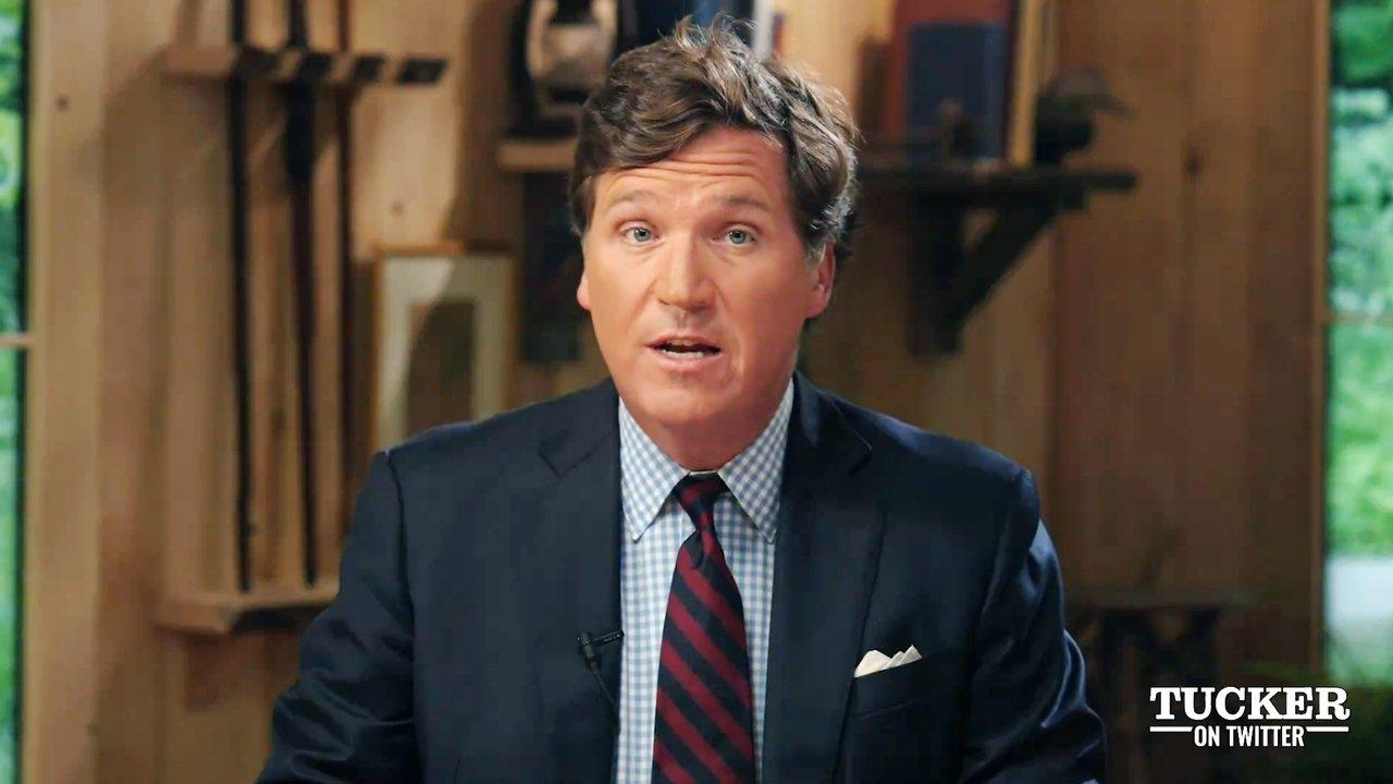 Tucker on X backdrop
