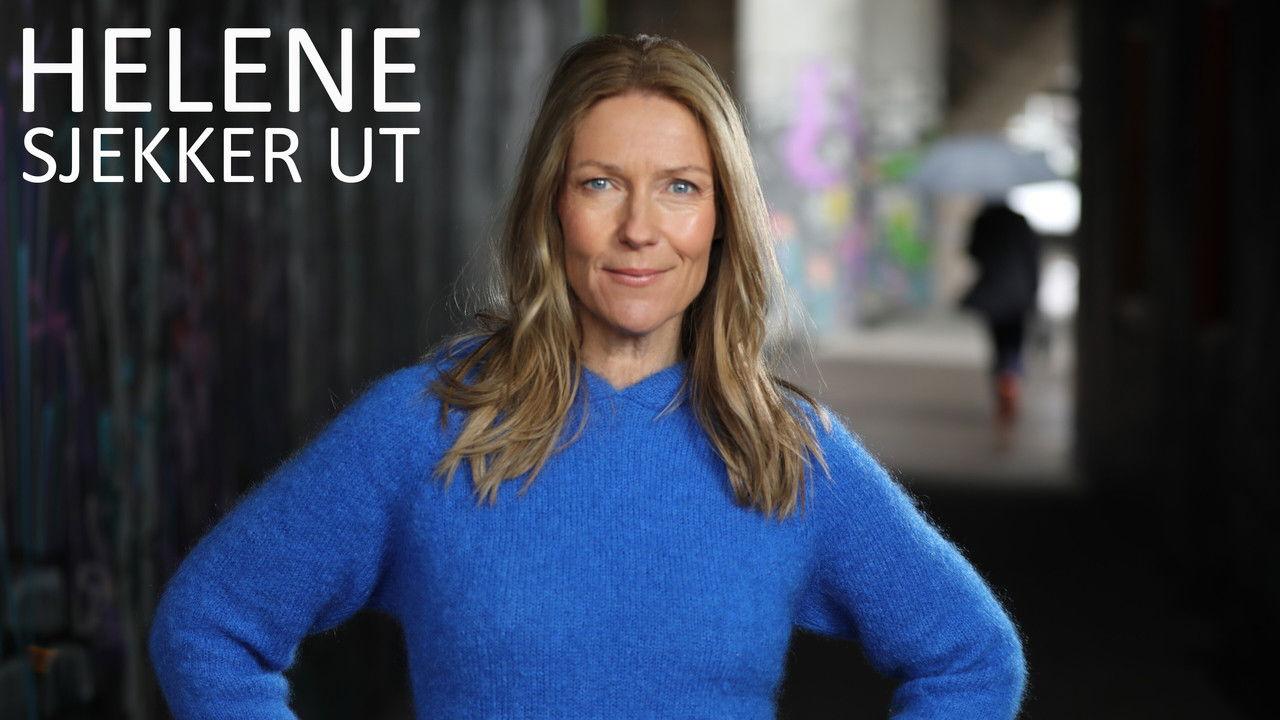 Helene sjekker ut backdrop