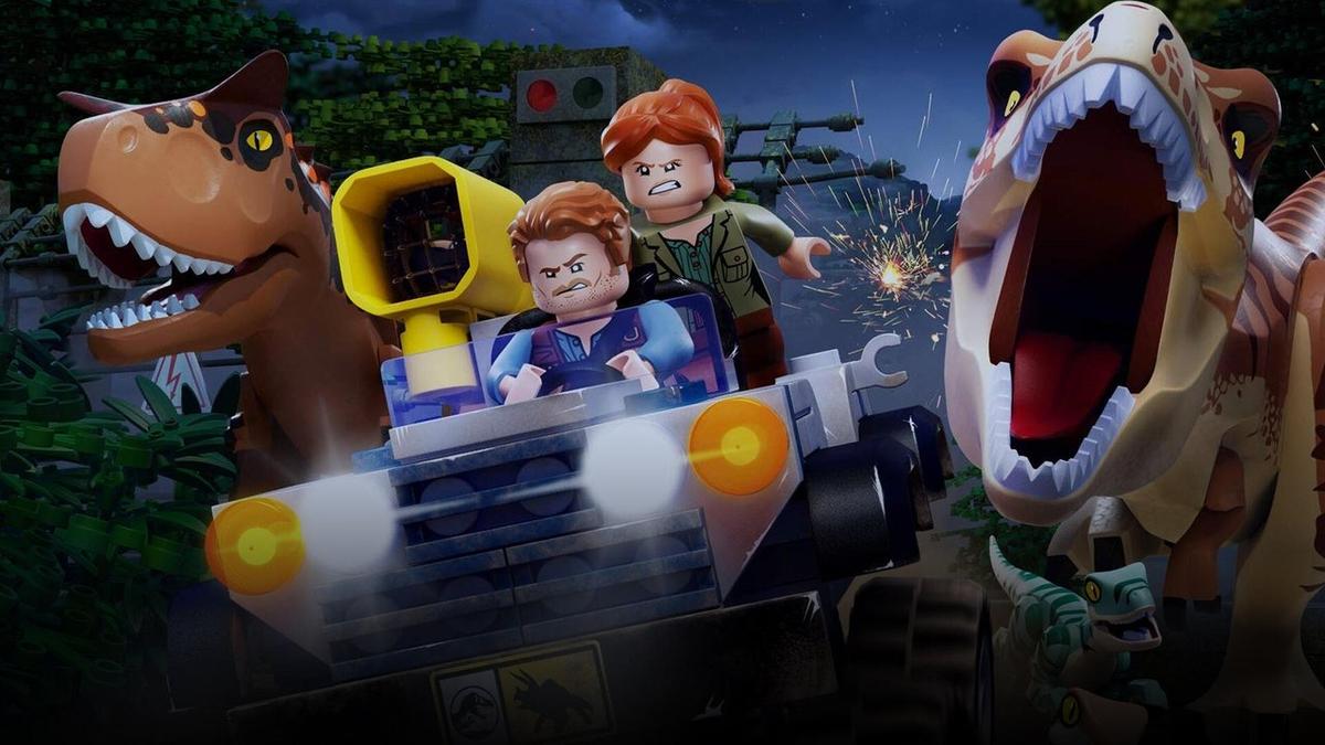 LEGO Jurassic World: The Secret Exhibit backdrop