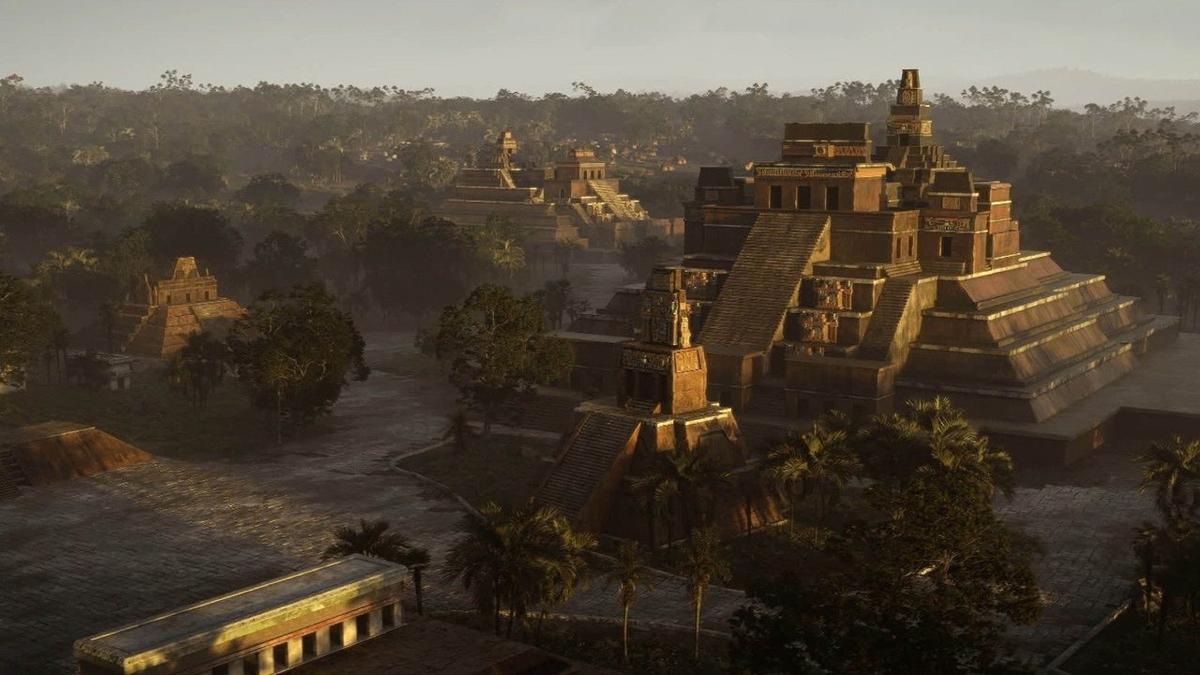 The Rise and Fall of the Maya backdrop