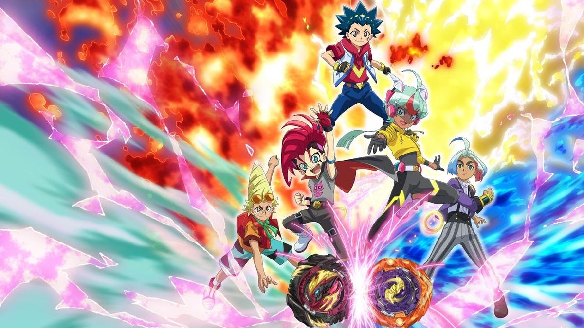 Beyblade Burst backdrop