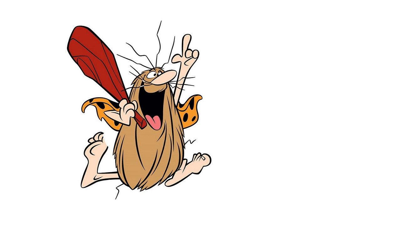 Captain Caveman and Son backdrop