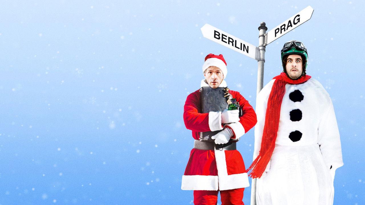 Zwei Weihnachtsmänner backdrop