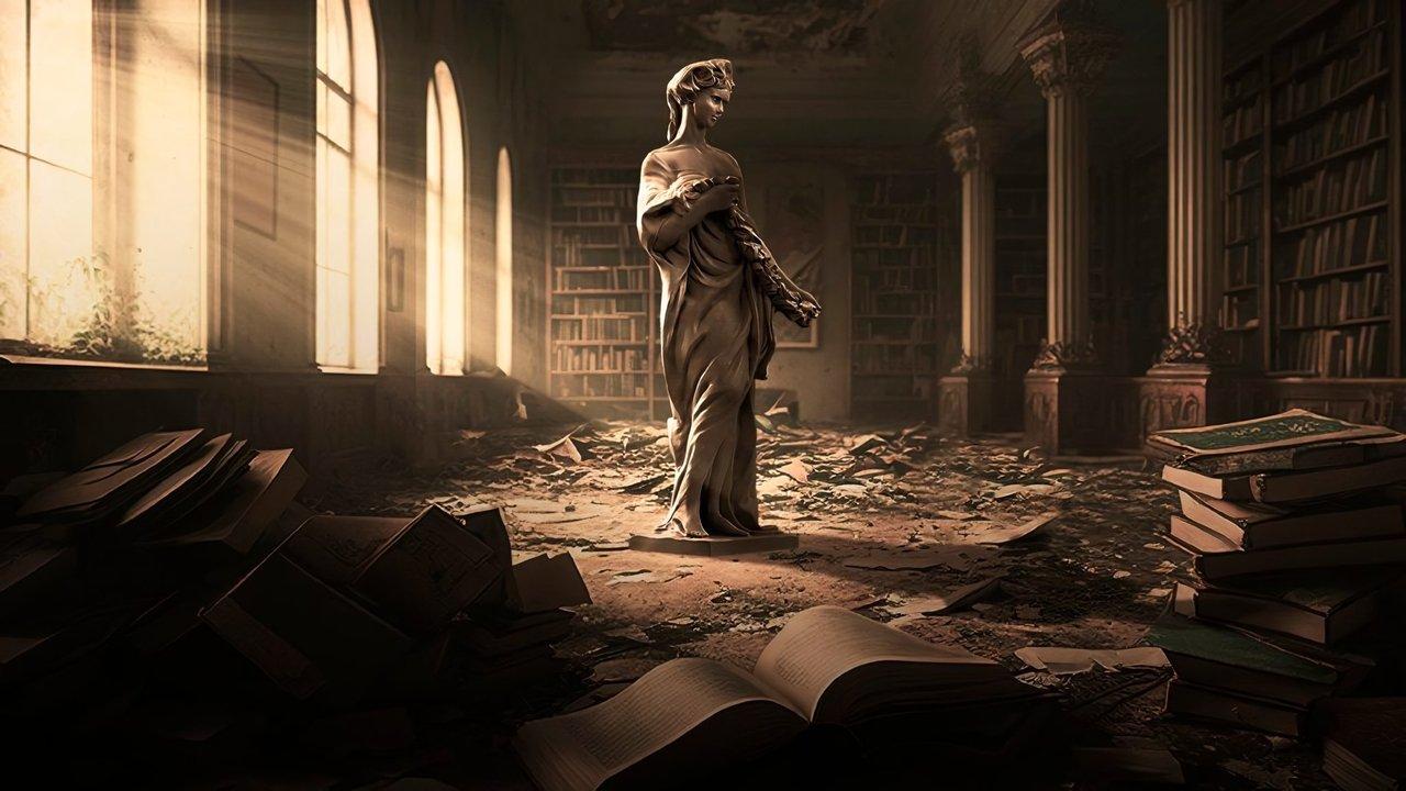 Looting History backdrop