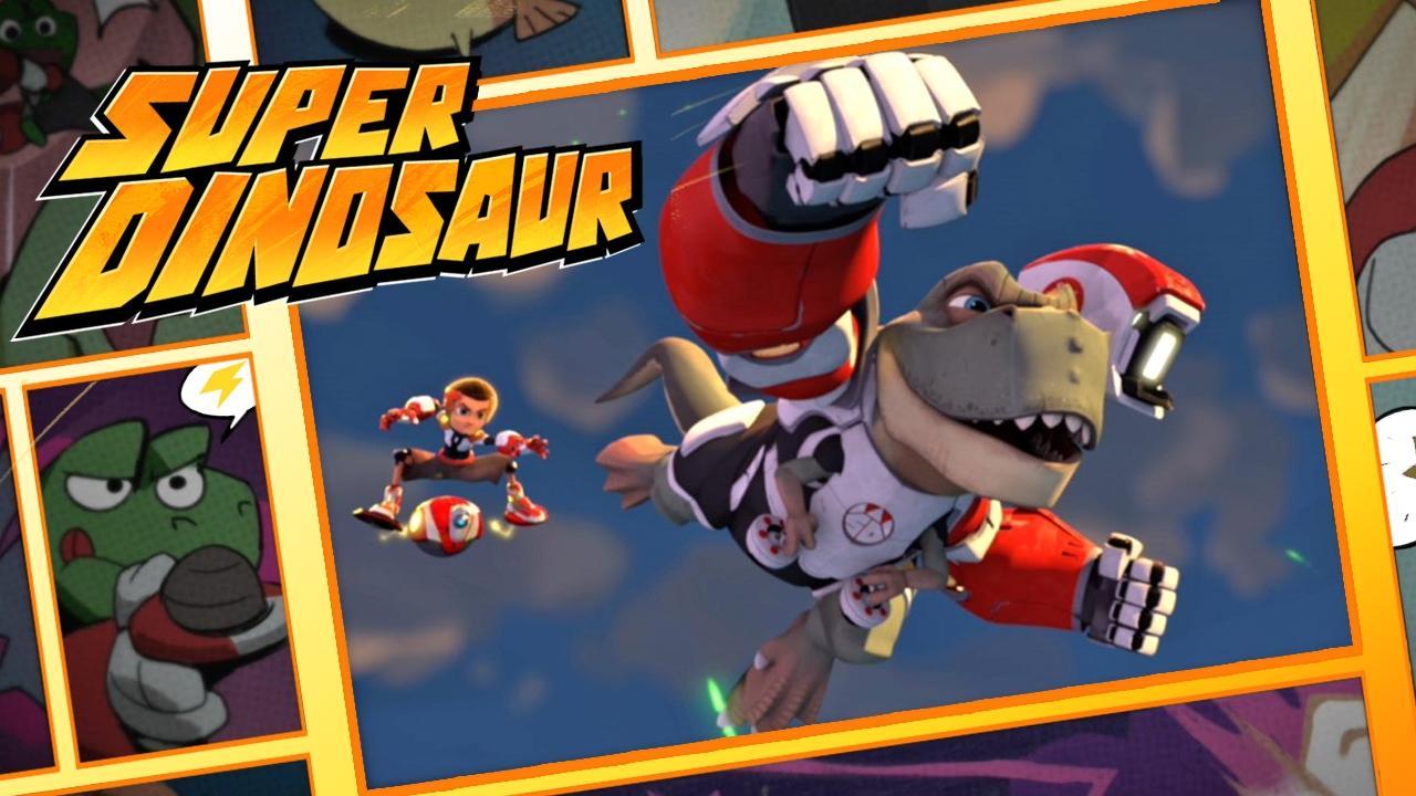 Super Dinosaur backdrop