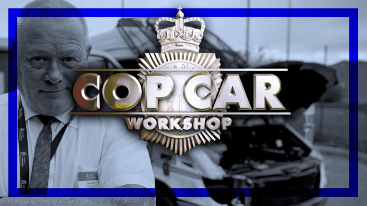 Cop Car Workshop backdrop