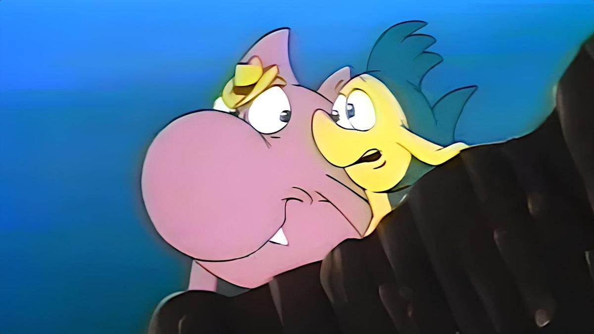 Sharky & George backdrop