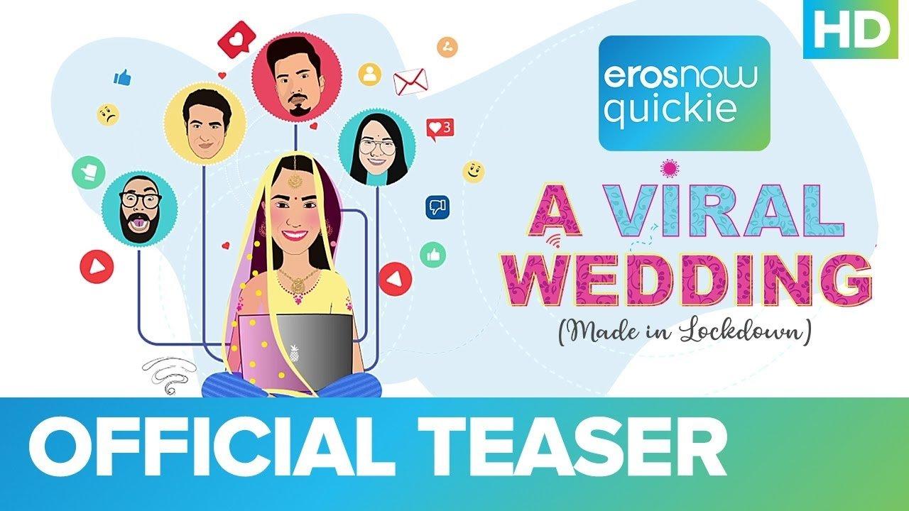 A Viral Wedding backdrop