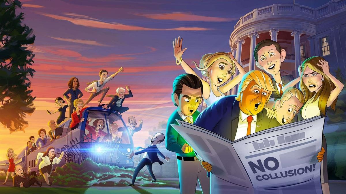 Our Cartoon President backdrop