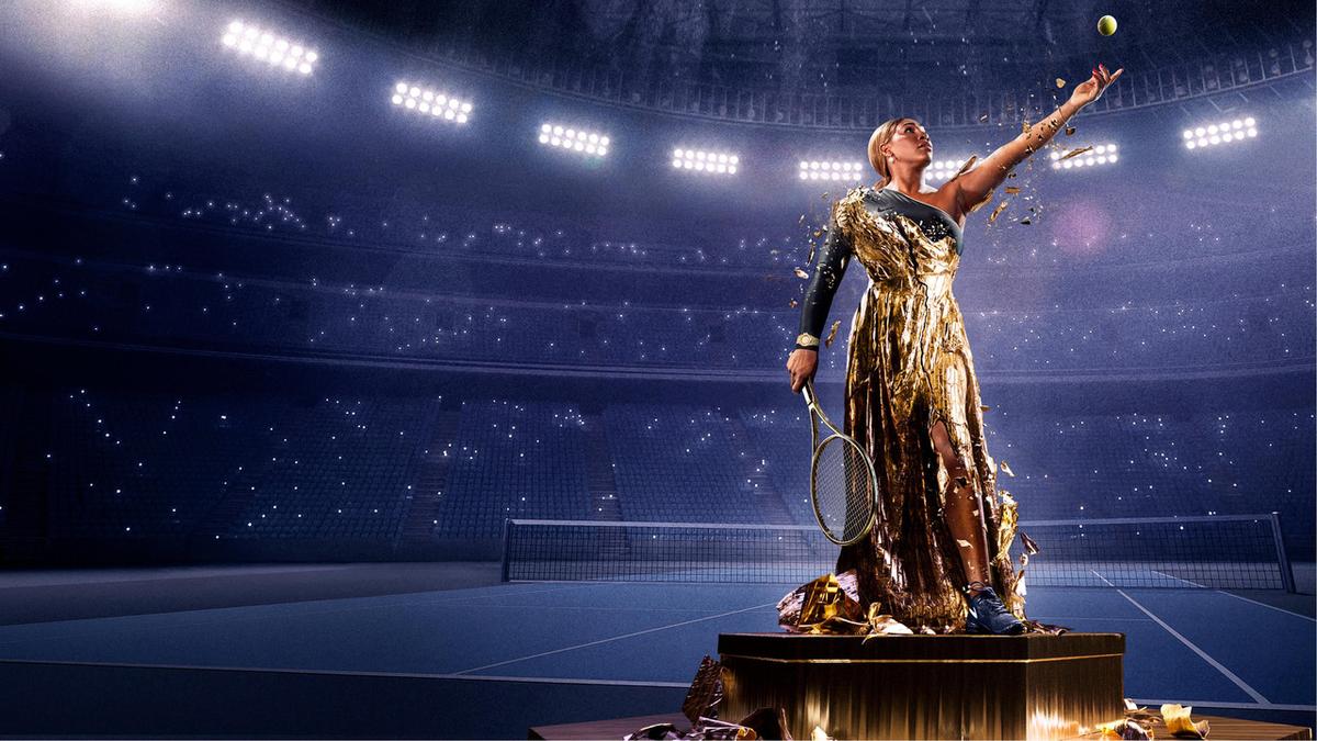 In the Arena: Serena Williams backdrop