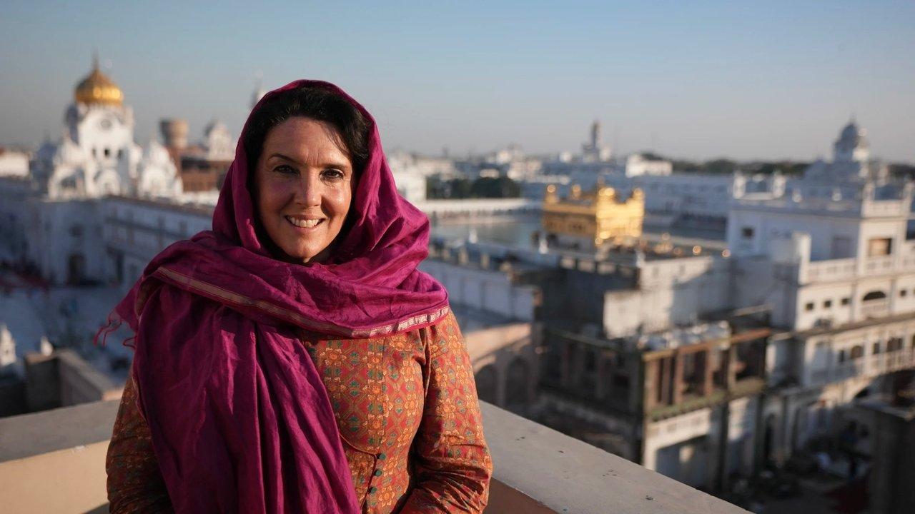 Exploring India's Treasures: Bettany Hughes backdrop