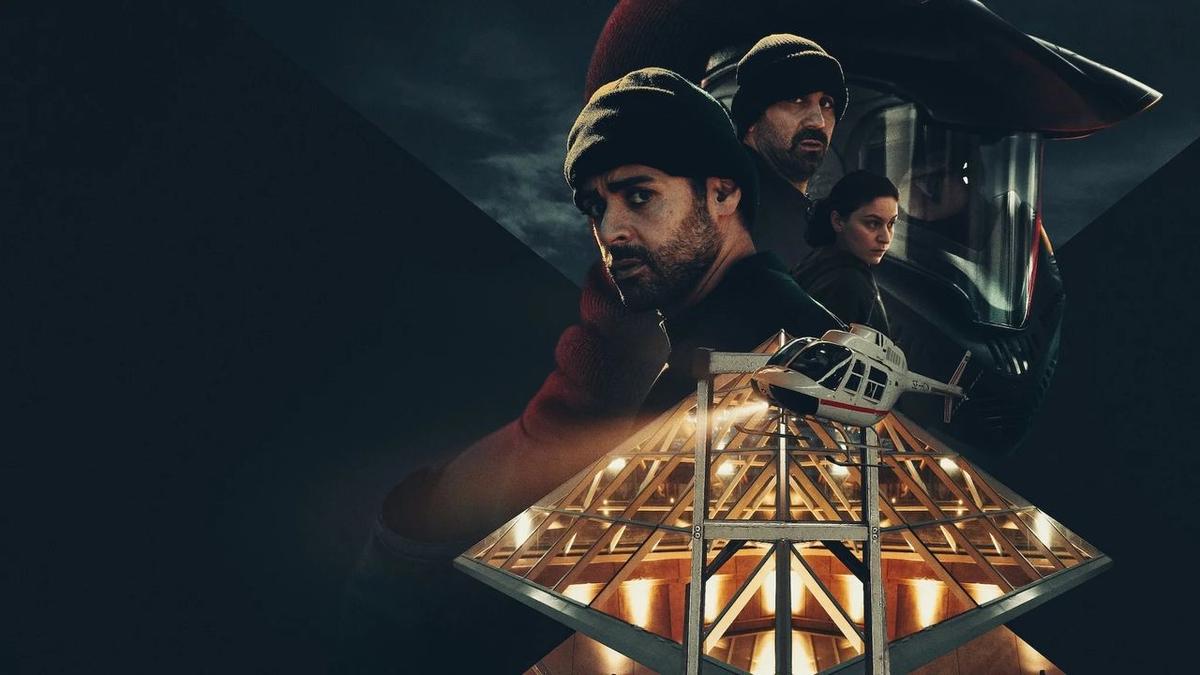 The Helicopter Heist backdrop