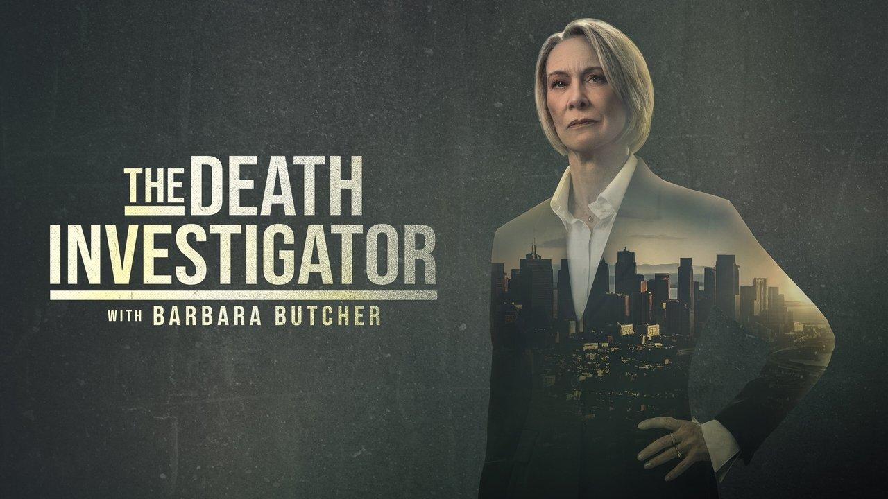 The Death Investigator with Barbara Butcher backdrop