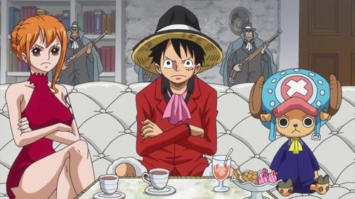 One Piece Season 19 Episode 827 - A Secret Meeting! Luffy vs. the Fire Tank Pirates!