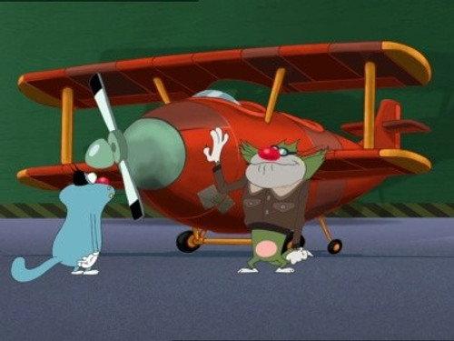 Oggy and the Cockroaches Season 3 Episode 11 - First Flight