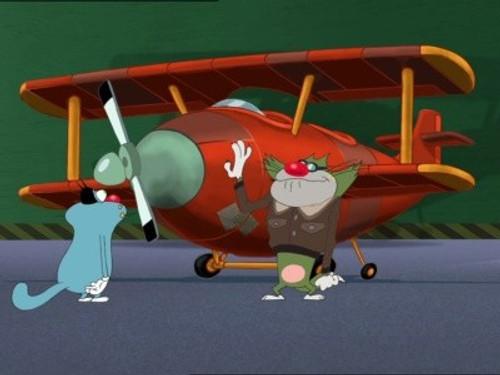 Oggy and the Cockroaches Season 3 Episode 11 - First Flight