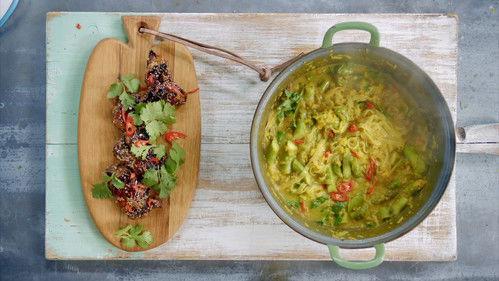 Jamie's 15-Minute Meals Season 1 Episode 21 - Grilled Tuna and Thai Chicken