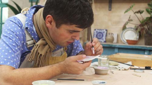 The Great Pottery Throw Down Season 6 Episode 6 - Embossed Table Light and Decadent Design Skills