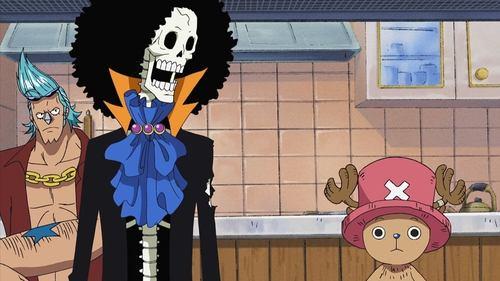 One Piece Season 11 Episode 384 - Brook's Great Struggle! Is the Path to Becoming a True Comrade Rigorous?