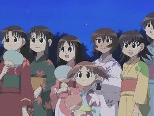 Azumanga Daioh Season 1 Episode 14 - The Ocean, Summer Kimonos, And A Party!
