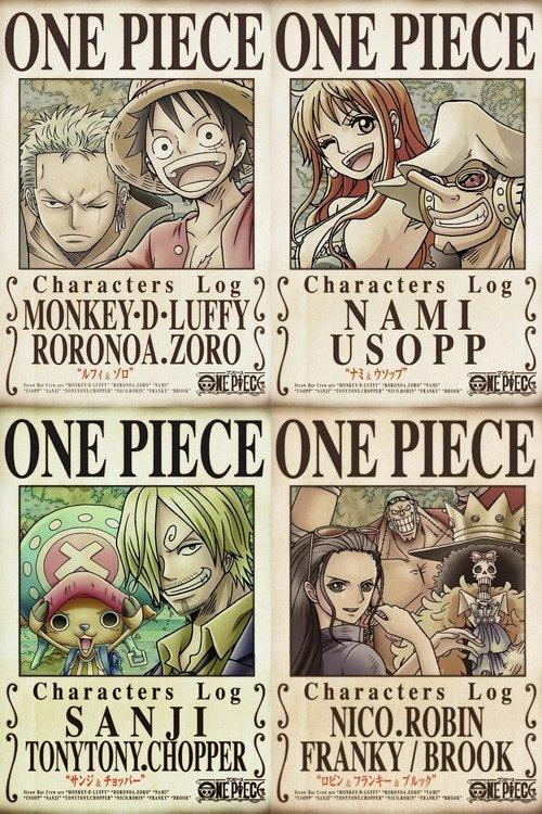 One Piece Characters Log poster