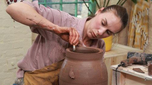 The Great Pottery Throw Down Season 4 Episode 6 - Terracotta Cookware & Engraved Tiles