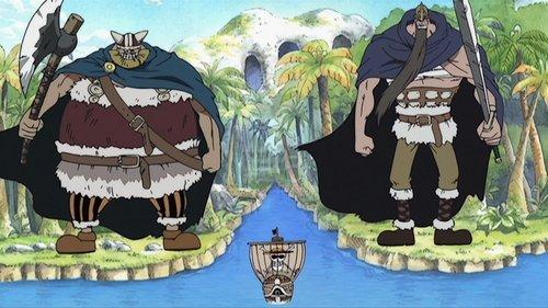 One Piece Season 2 Episode 77 - Farewell Giant Island! Head for Alabasta!