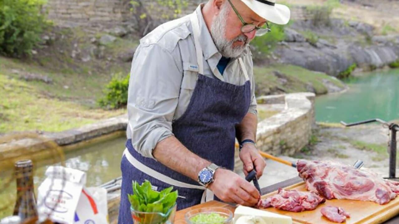 Andrew Zimmern's Field to Fire backdrop