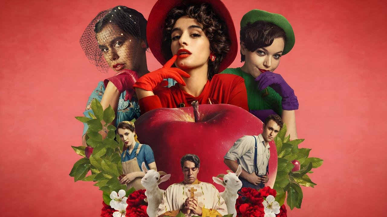 While the Men are Away backdrop