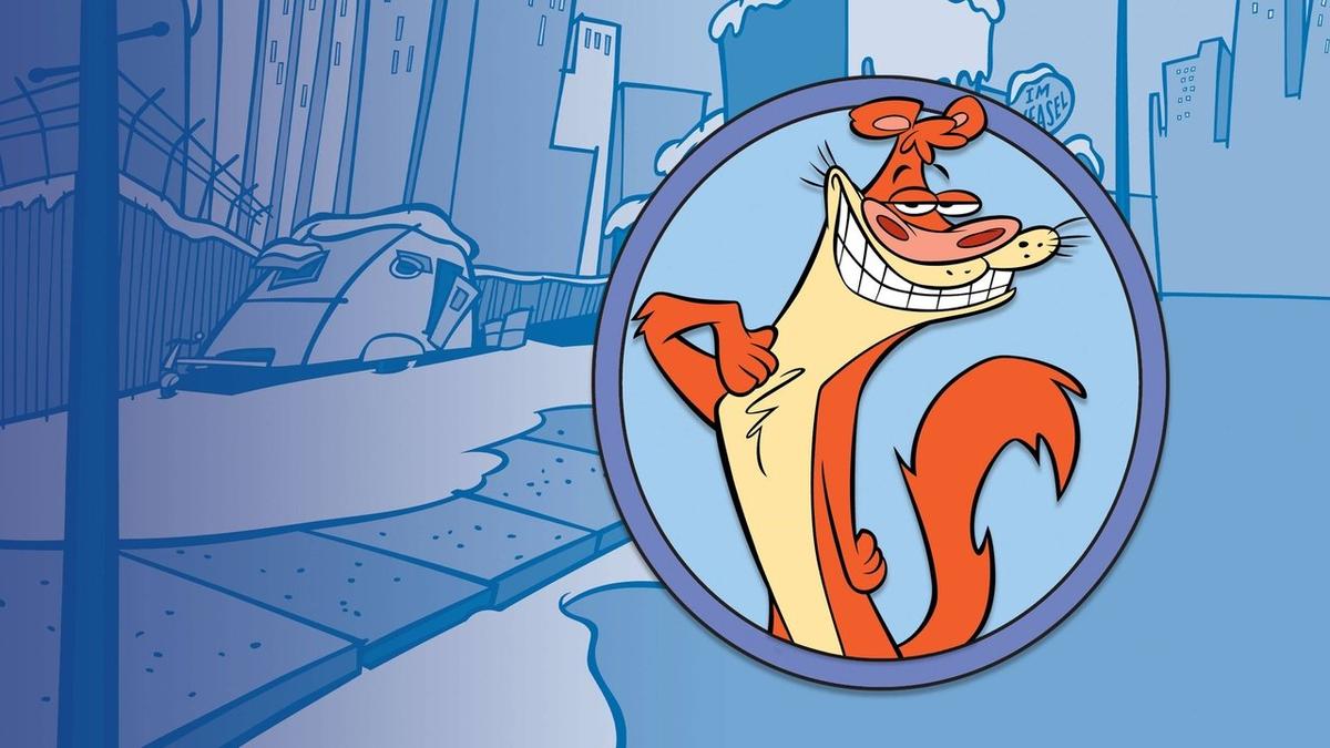 I Am Weasel backdrop