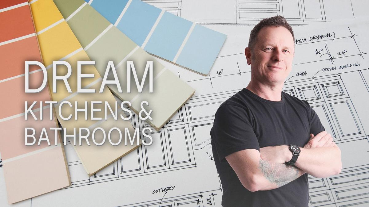 Dream Kitchens & Bathrooms with Mark Millar backdrop