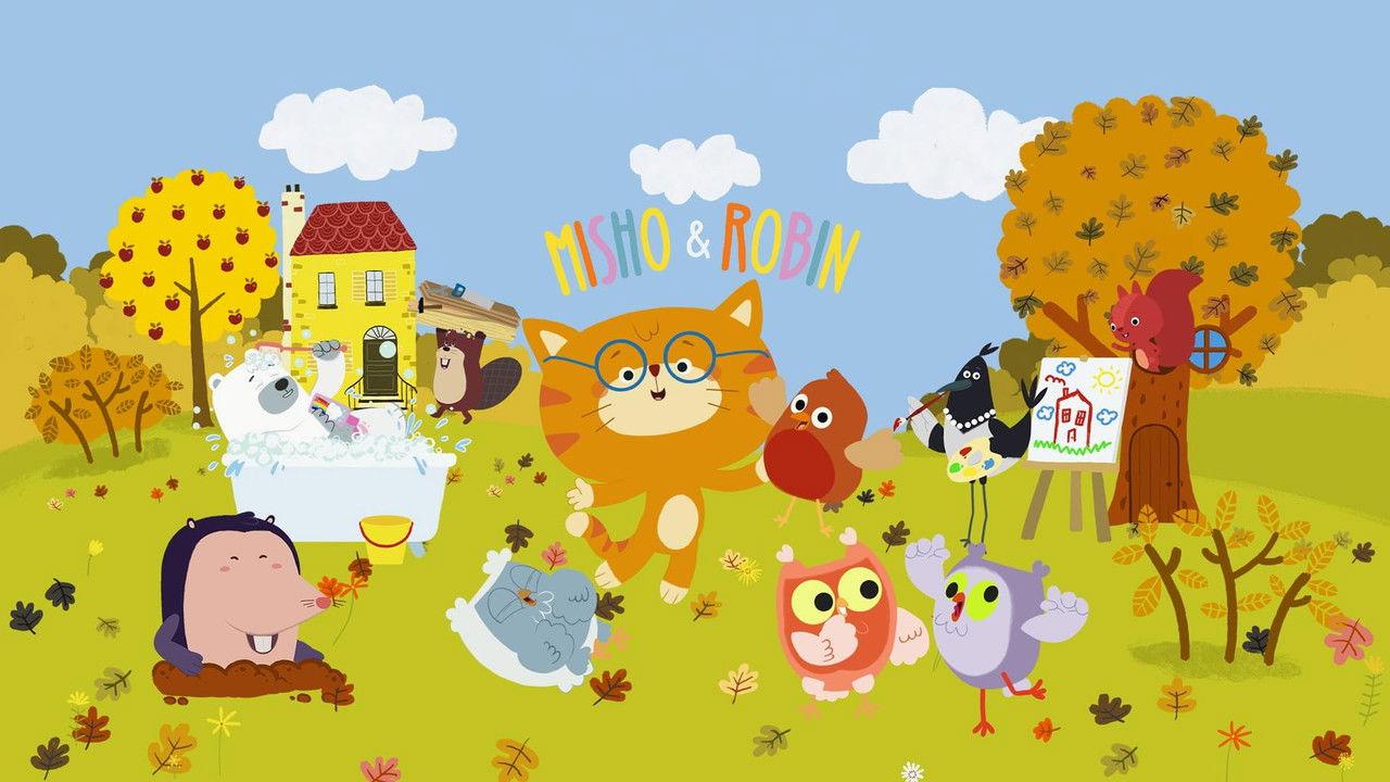 Misho and Robin backdrop